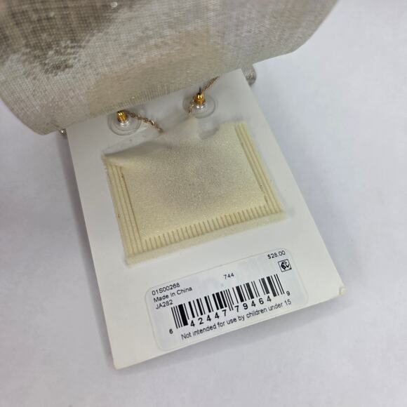 Anne Klein Gold-Tone Red Crystal Cluster Pendant Necklace & Earrings Set NEW - Picture 7 of 7